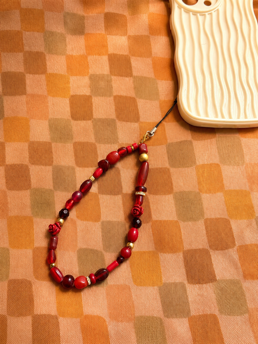 Handmade wrist phone charm