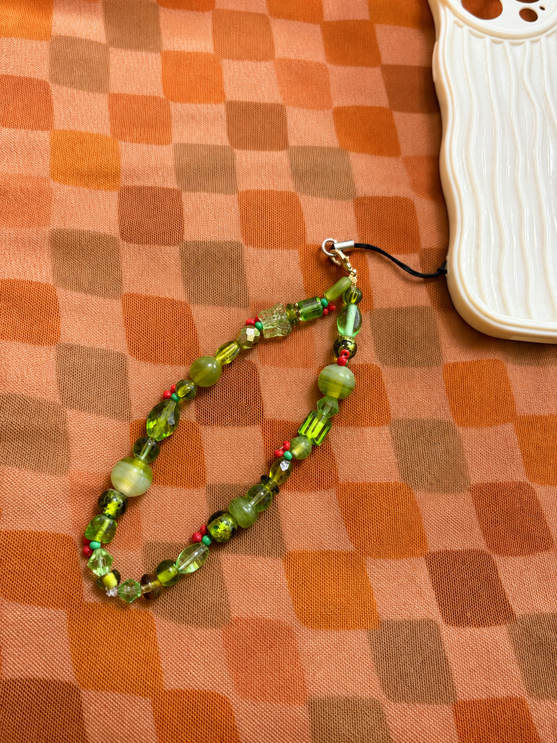 Handmade wrist phone charm
